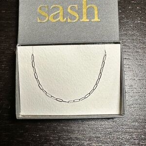 NEW 14K Gold Paper Clip Chain Bracelet 2mm - 6.75 in